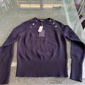 Brooks Brothers Navy Crew Neck Sweater
